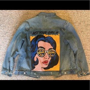 “Not Your Girl!!” Awesome Jean Jacket